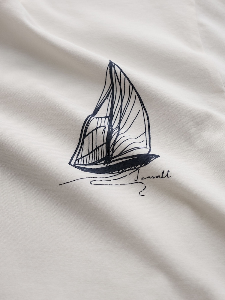 Vit - Seasalt Cornwall Loggerhead T-shirt - Bild 5 av 5