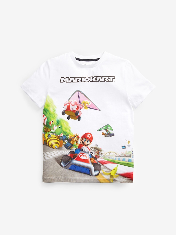 أبيض - Mario Gaming 100% Cotton T-Shirt (3-16yrs) - Image 1 of 3
