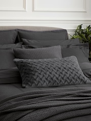 Bedeck Of Belfast Charcoal Grey 300 Thread Count 100% Cotton Mansa Duvet Cover - Image 2 of 3