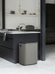 Brabantia Mineral Concrete Grey Bo Touch 60L Bin - Image 1 of 5
