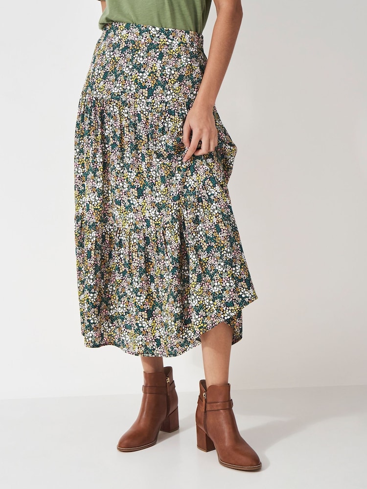Crew Clothing Pleated Floral Skirt - Image 2 of 5