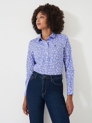Crew Clothing Blue Lulworth 100% Cotton Shirt - Image 1 of 5
