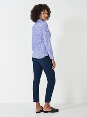 Crew Clothing Blue Lulworth 100% Cotton Shirt - Image 2 of 5