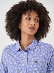 Crew Clothing Blue Lulworth 100% Cotton Shirt - Image 4 of 5