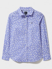 Crew Clothing Blue Lulworth 100% Cotton Shirt - Image 5 of 5