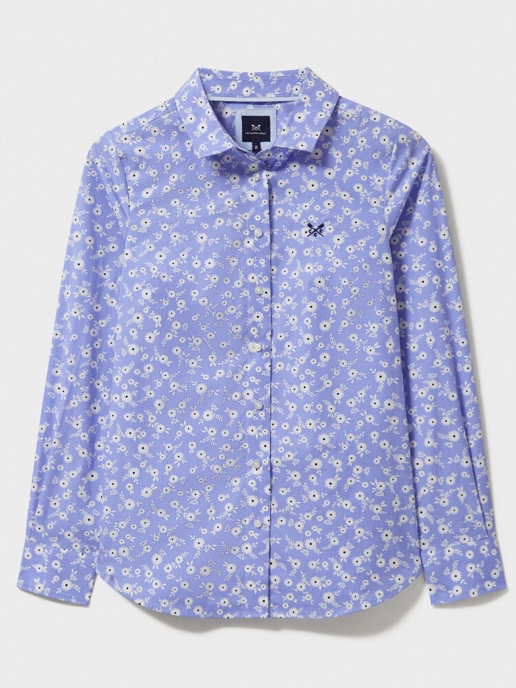 Crew Clothing Blue Lulworth 100% Cotton Shirt - Image 5 of 5 Crew Clothing Blue Lulworth 100% Cotton Shirt - Image 5 of 5