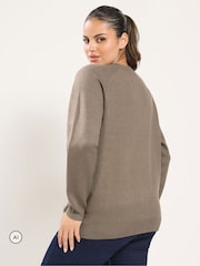 Yours Curve Knitted Bomber Jacket - Slika 5 od 8