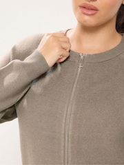 Yours Curve Knitted Bomber Jacket - Slika 6 od 8
