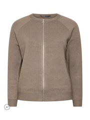 Yours Curve Knitted Bomber Jacket - Slika 7 od 8