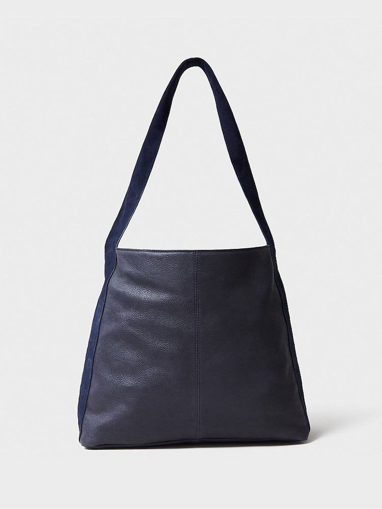 Crew Clothing Unlined Leather Hobo Tote Bag - Image 2 of 5