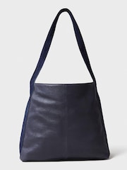 Crew Clothing Unlined Leather Hobo Tote Bag - Image 4 of 5