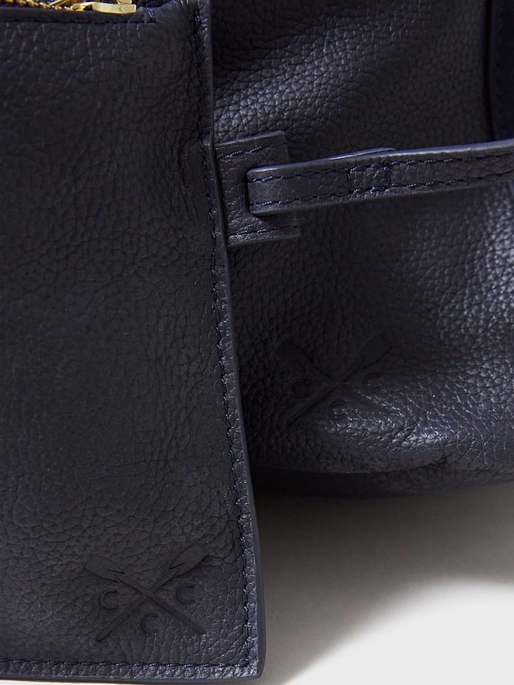 Crew Clothing Unlined Leather Hobo Tote Bag - Image 5 of 5