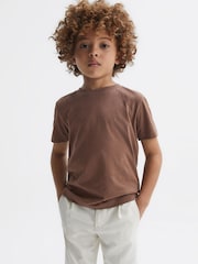 Tabaco - Camiseta con cuello redondo Bless de Reiss - Imagen 1 de 7