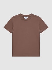 Tabaco - Camiseta con cuello redondo Bless de Reiss - Imagen 2 de 7