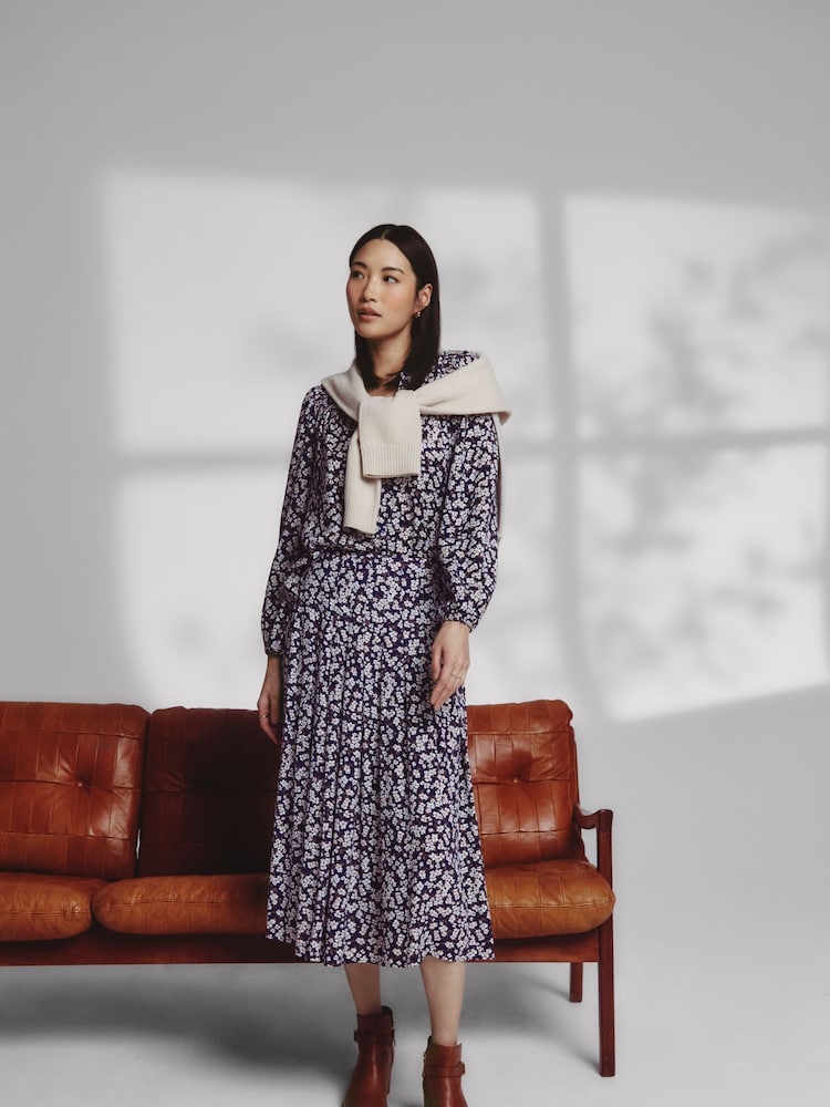 Crew Clothing Sierra Ditsy Floral Print Blouse - Image 1 of 5