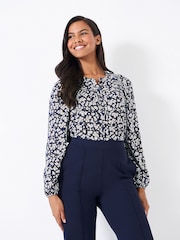 Crew Clothing Sierra Ditsy Floral Print Blouse - Image 2 of 5