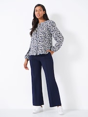 Crew Clothing Sierra Ditsy Floral Print Blouse - Image 4 of 5