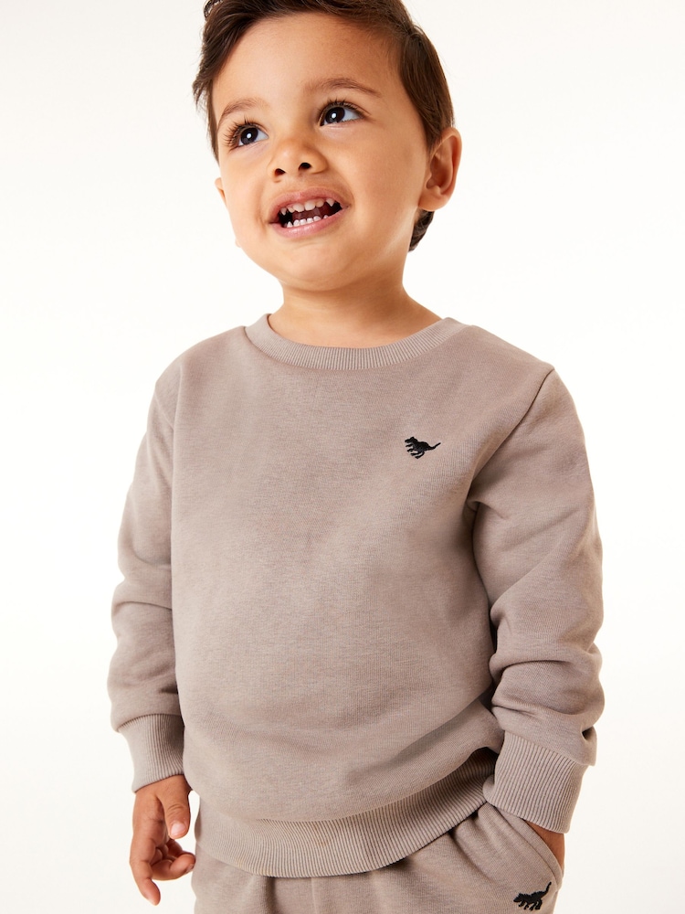 Stone Jersey Sweatshirt And Joggers Set (3mths-7yrs) - Image 3 of 7