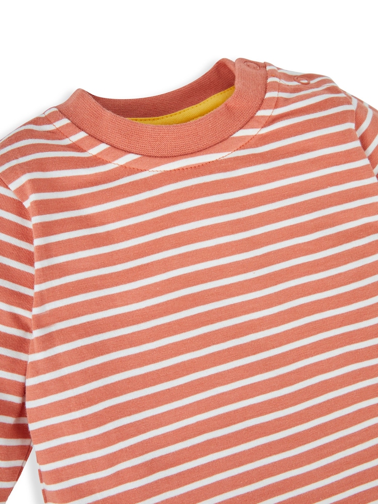 JoJo Maman Bébé Navy 2-Pack Appliqué & Stripe Baby Tops - Image 5 of 5