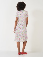 Crew Clothing White Kiki Short Sleeve Jersey Dress - Image 2 of 4