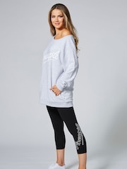 Pineapple Black Logo High Waisted Crop Leggings - Image 4 of 5
