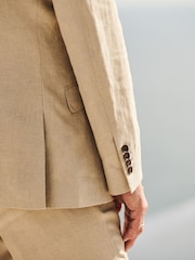 Neutral - Slim Fit Signature Leomaster Anzugjacke aus italienischem Leinen - Image 5 of 10