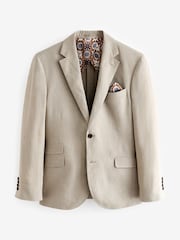 Neutral - Slim Fit Signature Leomaster Anzugjacke aus italienischem Leinen - Image 6 of 10
