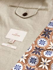 Neutral - Slim Fit Signature Leomaster Anzugjacke aus italienischem Leinen - Image 9 of 10