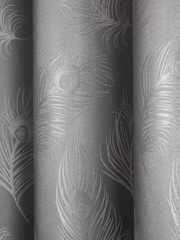 Curtina 100% Cotton Feather Jacquard Lined Eyelet Curtains - Imagem 3 de 4