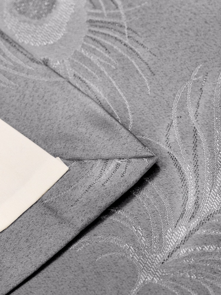 Curtina Gefütterte Jacquard-Ösenvorhänge mit Federdesign, 100% Baumwolle - Bild 4 von 4 Curtina Gefütterte Jacquard-Ösenvorhänge mit Federdesign, 100% Baumwolle - Bild 4 von 4