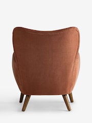 Soft Twll Rust Brown Wilson Highback Large Armchair - Image 7 of 7
