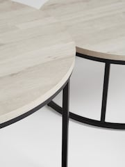 Grey Bronx Nest of 2, Round Coffee Table - Image 6 of 7