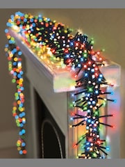 Premier Decorations Ltd Rainbow 480 LED Clusters With Timer Christmas Lights - Image 1 of 4