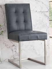 Bentley Designs Grey Set Of 2 Tivoli Upholstered Dining Chairs - Image 1 of 4