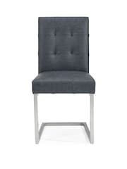 Bentley Designs Grey Set Of 2 Tivoli Upholstered Dining Chairs - Image 3 of 4
