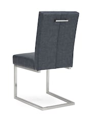 Bentley Designs Grey Set Of 2 Tivoli Upholstered Dining Chairs - Image 4 of 4