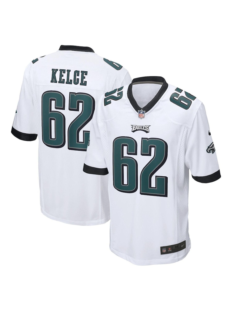 Nike White NFL Philadelphia Eagles Road Game Jersey - Jason Kelce - Image 1 of 3
