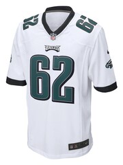 Nike White NFL Philadelphia Eagles Road Game Jersey - Jason Kelce - Image 2 of 3