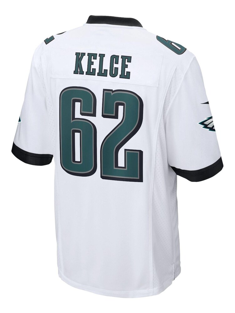 Nike White NFL Philadelphia Eagles Road Game Jersey - Jason Kelce - Image 3 of 3