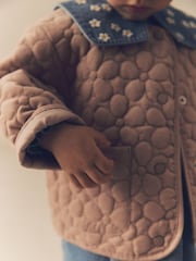 Natural Corduroy Quilted Coat (3mths-7yrs) - Image 4 of 8