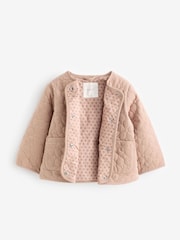 Natural Corduroy Quilted Coat (3mths-7yrs) - Image 6 of 8