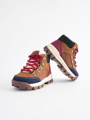 Tan Brown Colourblock Thermal Thinsulate™ Lined Hiker Boots - Image 3 of 5