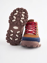 Tan Brown Colourblock Thermal Thinsulate™ Lined Hiker Boots - Image 5 of 5