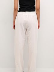 Kaffe Naya With Elastic Waist Casual 100% Cotton Trousers - Image 2 of 6