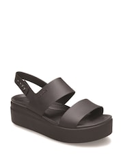 Crocs Black Brooklyn Low Wedge Platform Sandals - Image 2 of 4