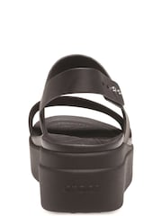 Crocs Black Brooklyn Low Wedge Platform Sandals - Image 3 of 4
