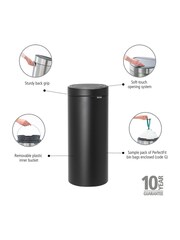 Brabantia Mineral Moonlight Black New 30L Touch Bin - Image 4 of 5