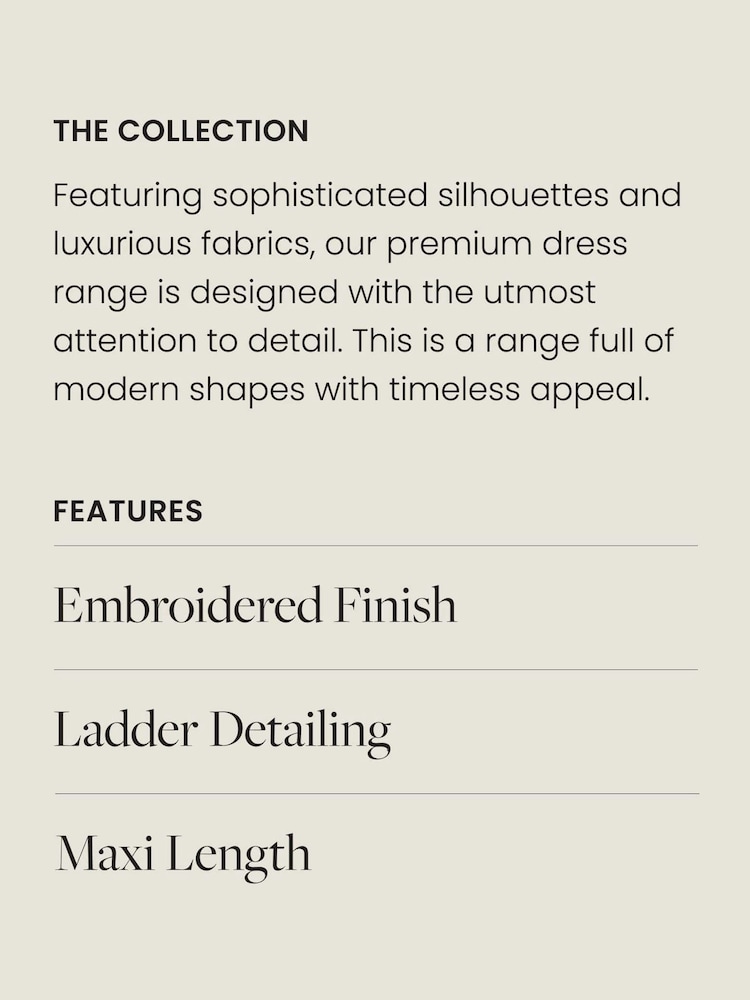 White Embroidered Strappy Maxi Summer Dress - Image 8 of 8