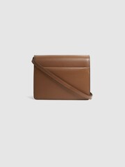Reiss Brown Lexington Suede Leather Shoulder Bag - Image 4 of 6