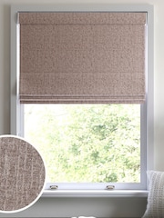 Mink Brown Chenille Made to Measure Roman Blind - Image 1 of 6